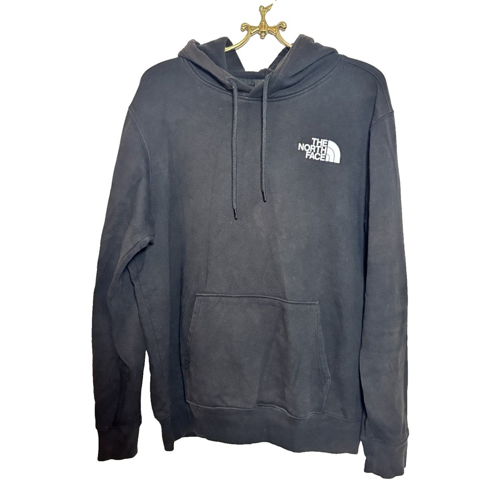 The North Face Black Hoodie Men's Size L Pullover Fleece Sweatshirt